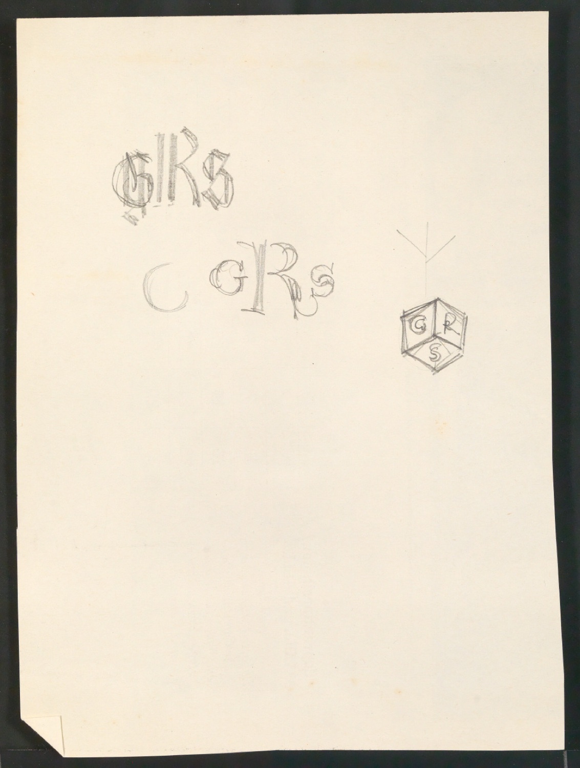 Entwurfszeichnungen von Firmenzeichen für Georg-Rentsch-Söhne [1950] — Blatt 17