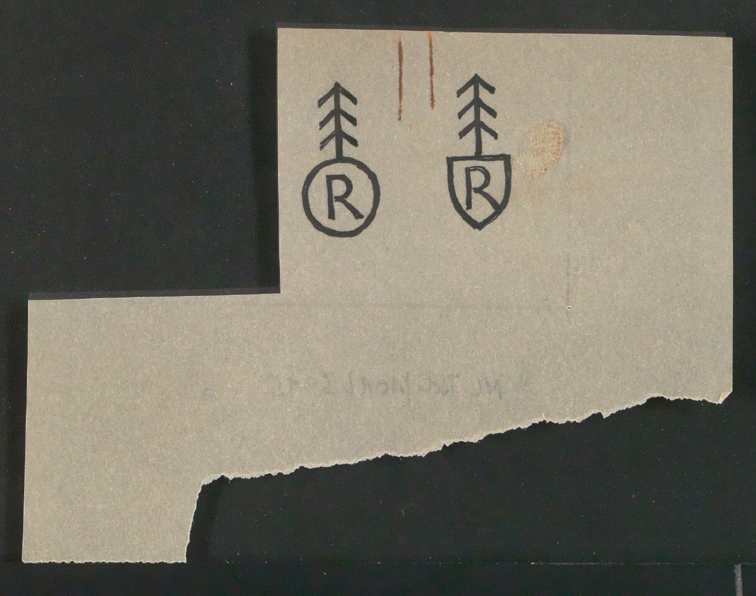 Entwurfszeichnungen von Firmenzeichen für Georg-Rentsch-Söhne [1950] — Blatt 31