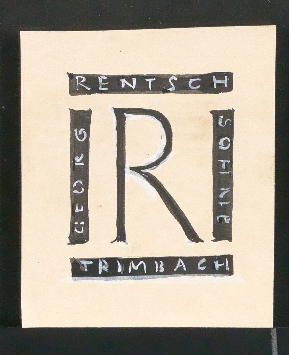 Entwurfszeichnungen von Firmenzeichen für Georg-Rentsch-Söhne [1950] — Blatt 35