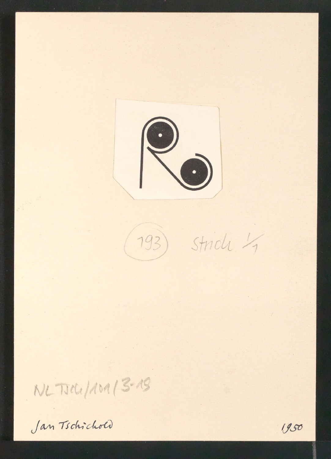Entwurfszeichnungen von Firmenzeichen für Georg-Rentsch-Söhne [1950] — Blatt 37