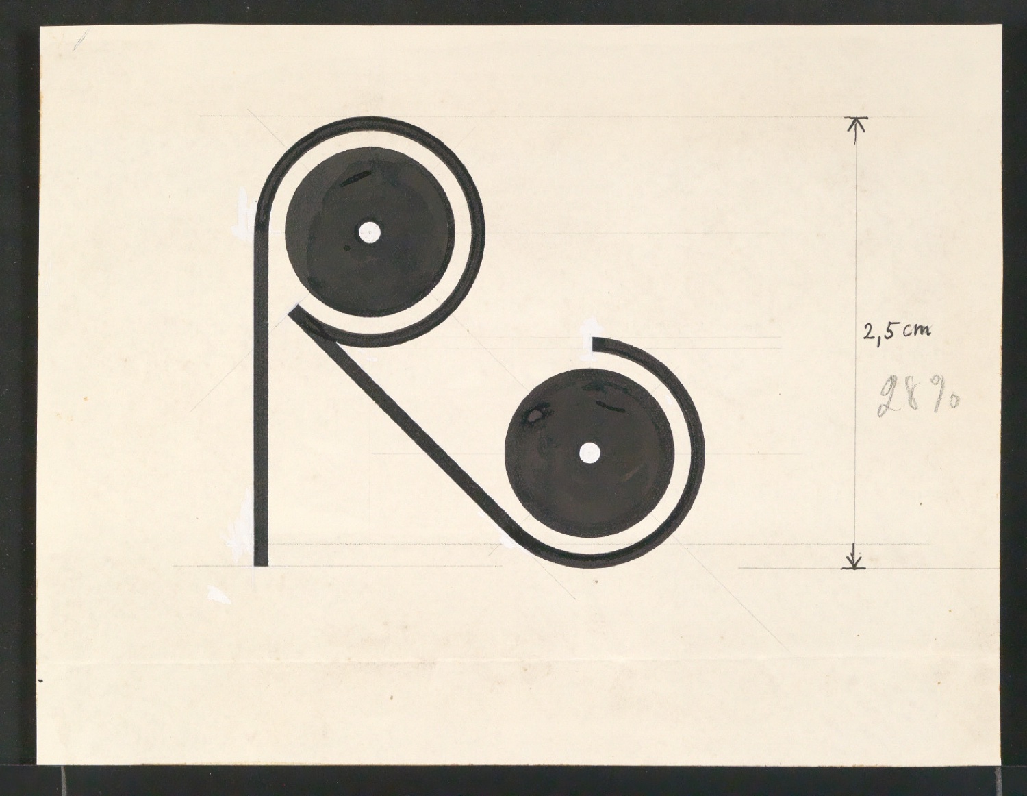 Entwurfszeichnungen von Firmenzeichen für Georg-Rentsch-Söhne [1950] — Blatt 45