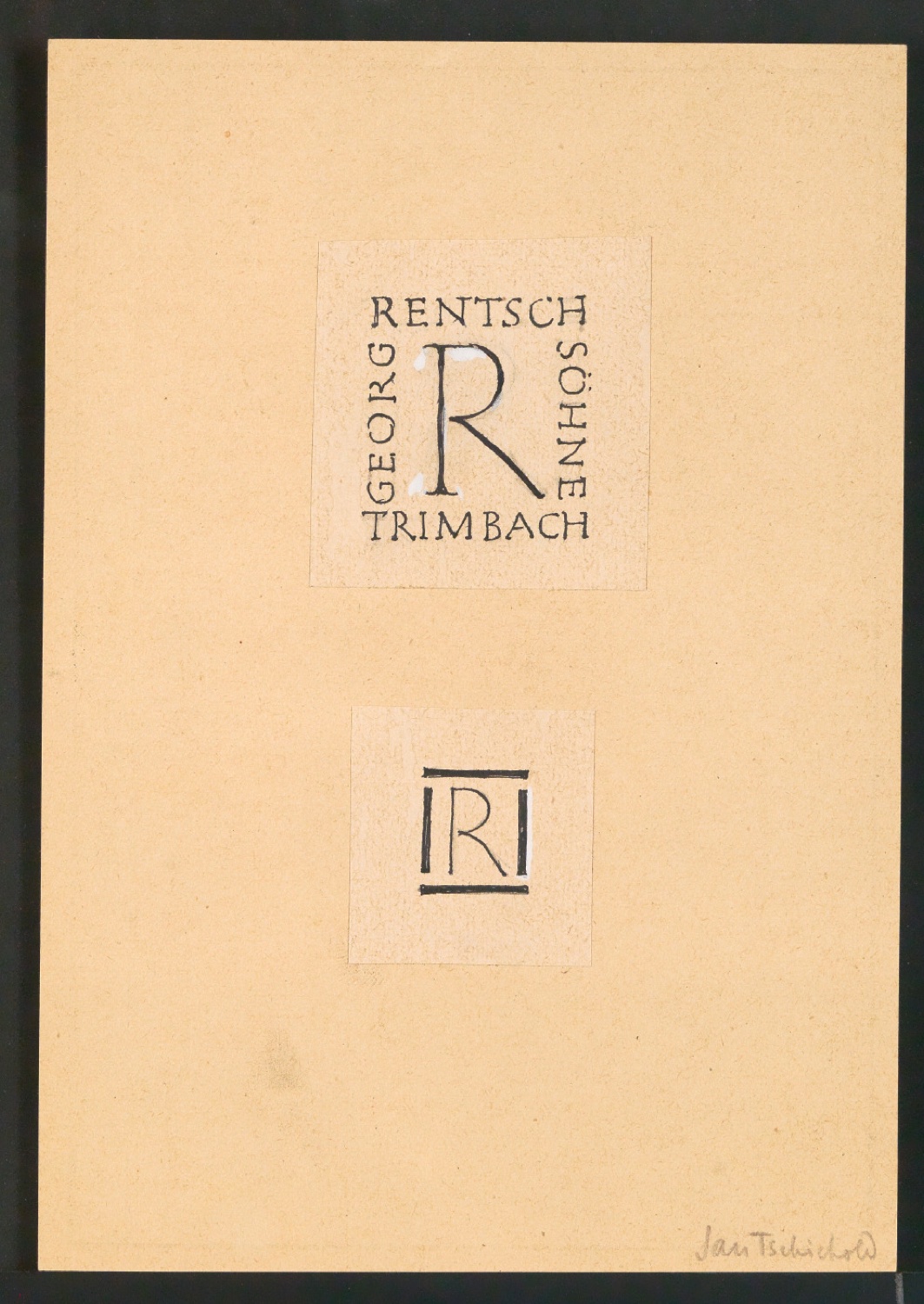 Entwurfszeichnungen von Firmenzeichen für Georg-Rentsch-Söhne [1950] — Blatt 55