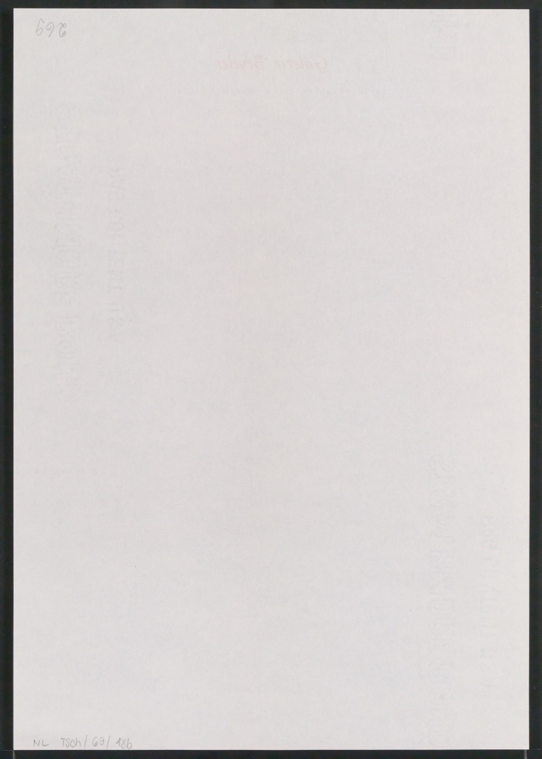 Briefpapier und Rechnungsvordruck für Galerie Beyeler und Librairie du Château d'Art — Blatt 4