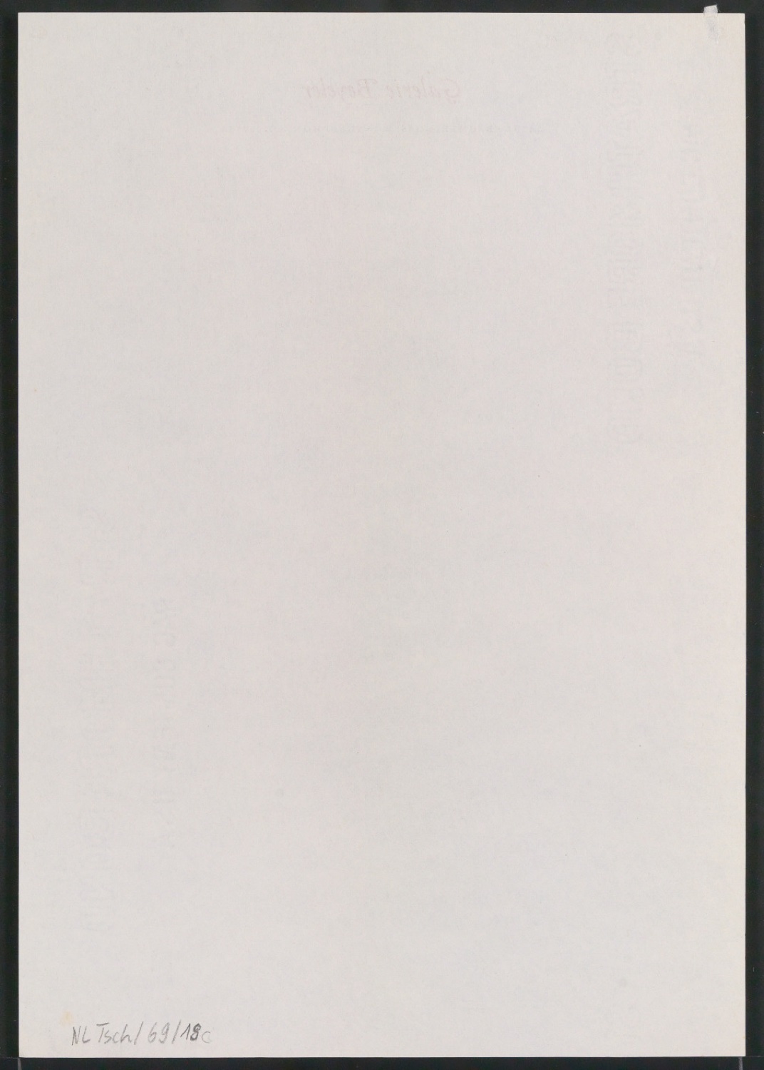 Briefpapier und Rechnungsvordruck für Galerie Beyeler und Librairie du Château d'Art — Blatt 6