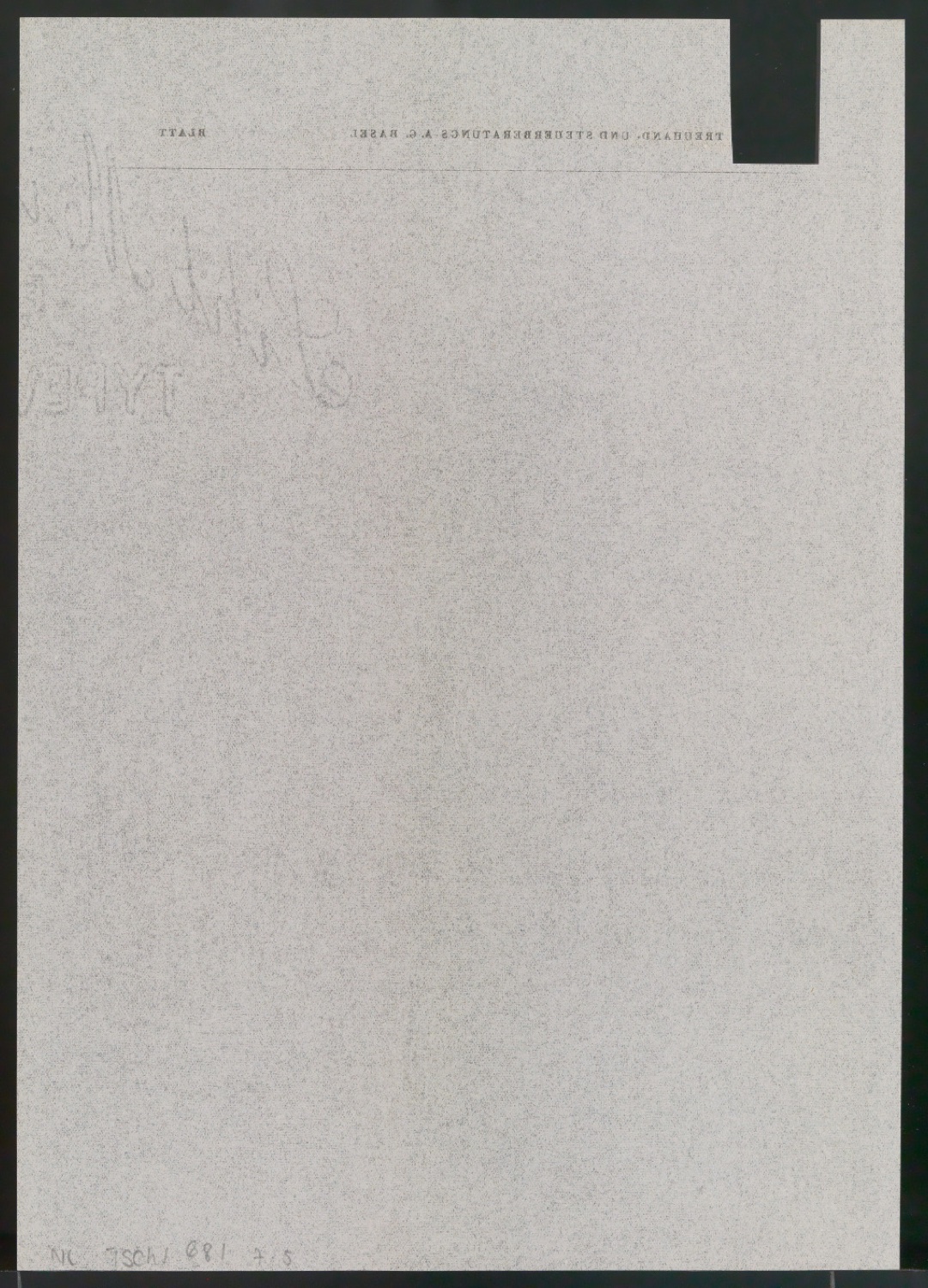 Entwurf und Probedrucke für Briefbogen und Rechnungsvordruck der Testor Treuhand- und Steuerberatungs AG — Blatt 10