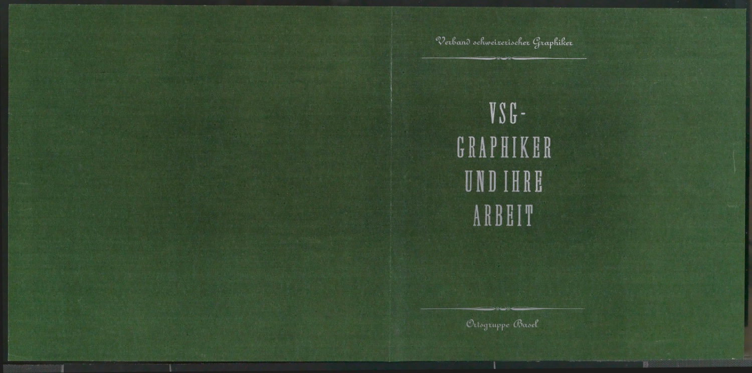 Schutzumschläge für den Band VSG-Graphiker und ihre Arbeit — Blatt 6