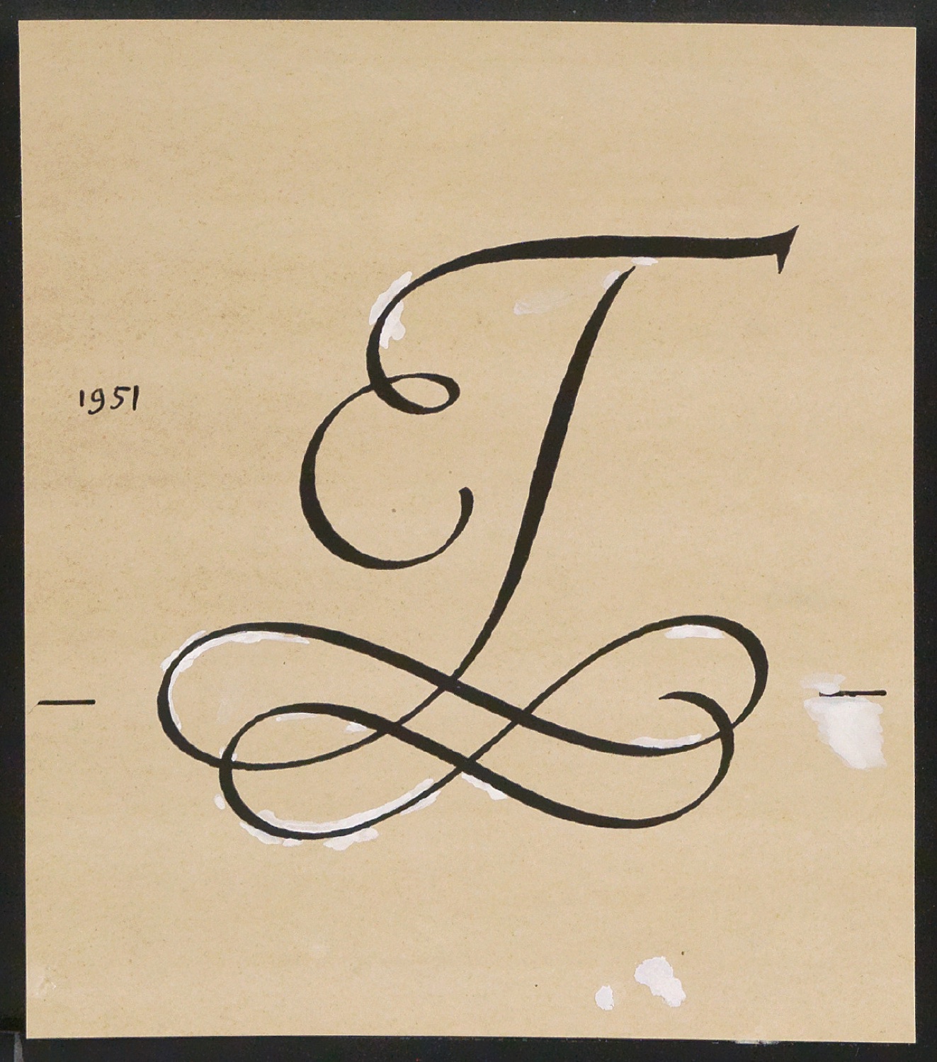 Entwürfe, Probedrucke und Klischeeabzüge von Signet für Briefbogen für Edith Tschichold — Blatt 13
