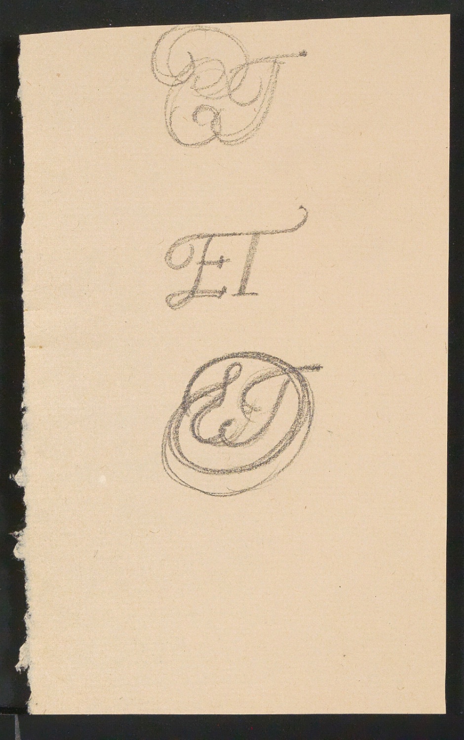 Entwürfe, Probedrucke und Klischeeabzüge von Signet für Briefbogen für Edith Tschichold — Blatt 29