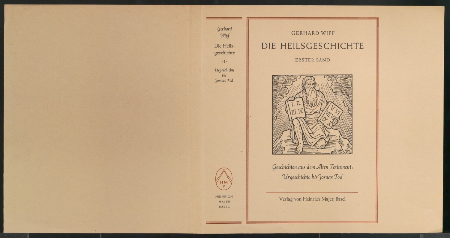 Probedrucke für Schutzumschläge von Die Heilsgeschichte — Blatt 1