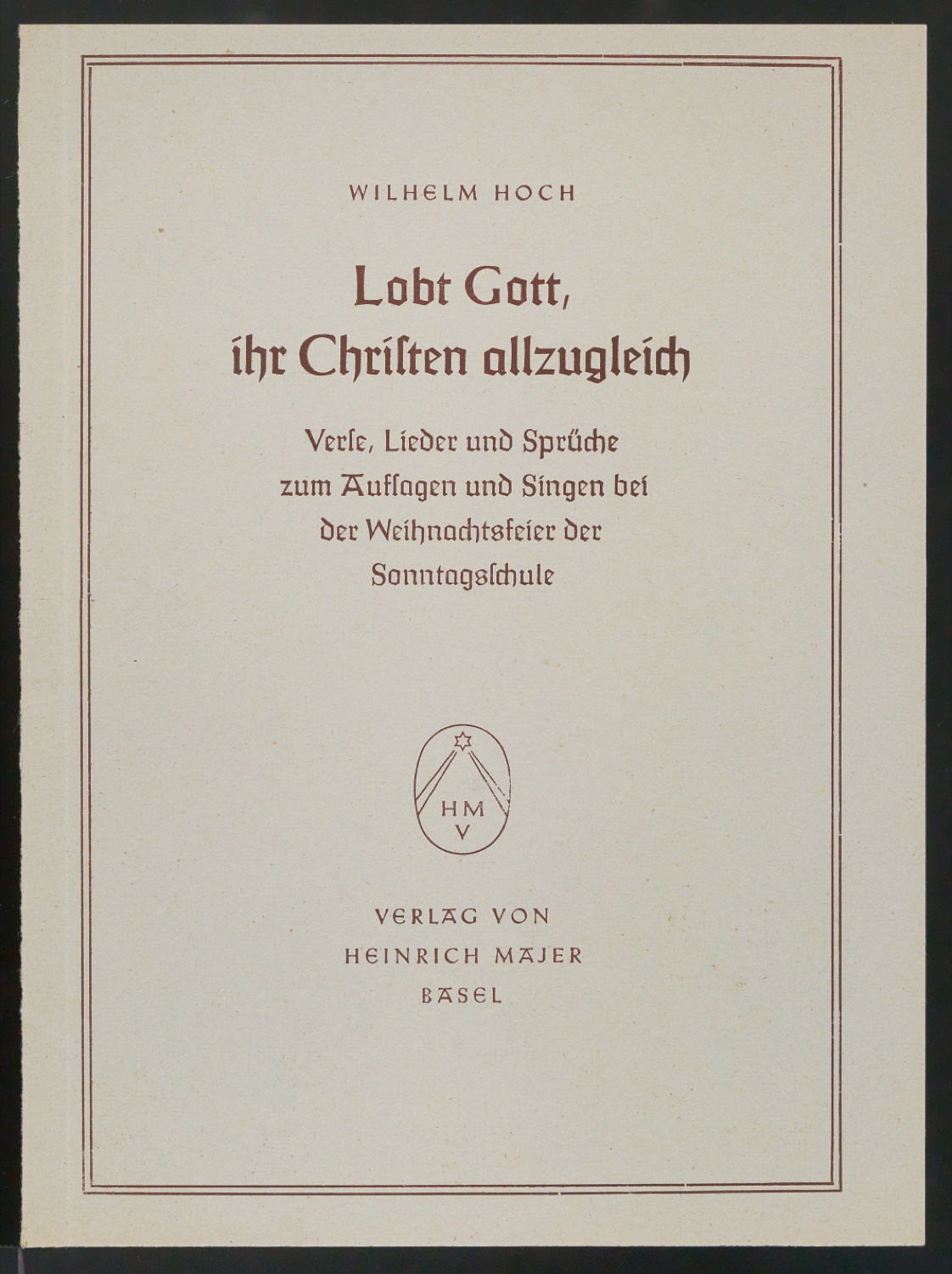 Probedrucke von Titelblättern, Buchrücken und Schutzumschlägen für Verlag Heinrich Majer — Blatt 9