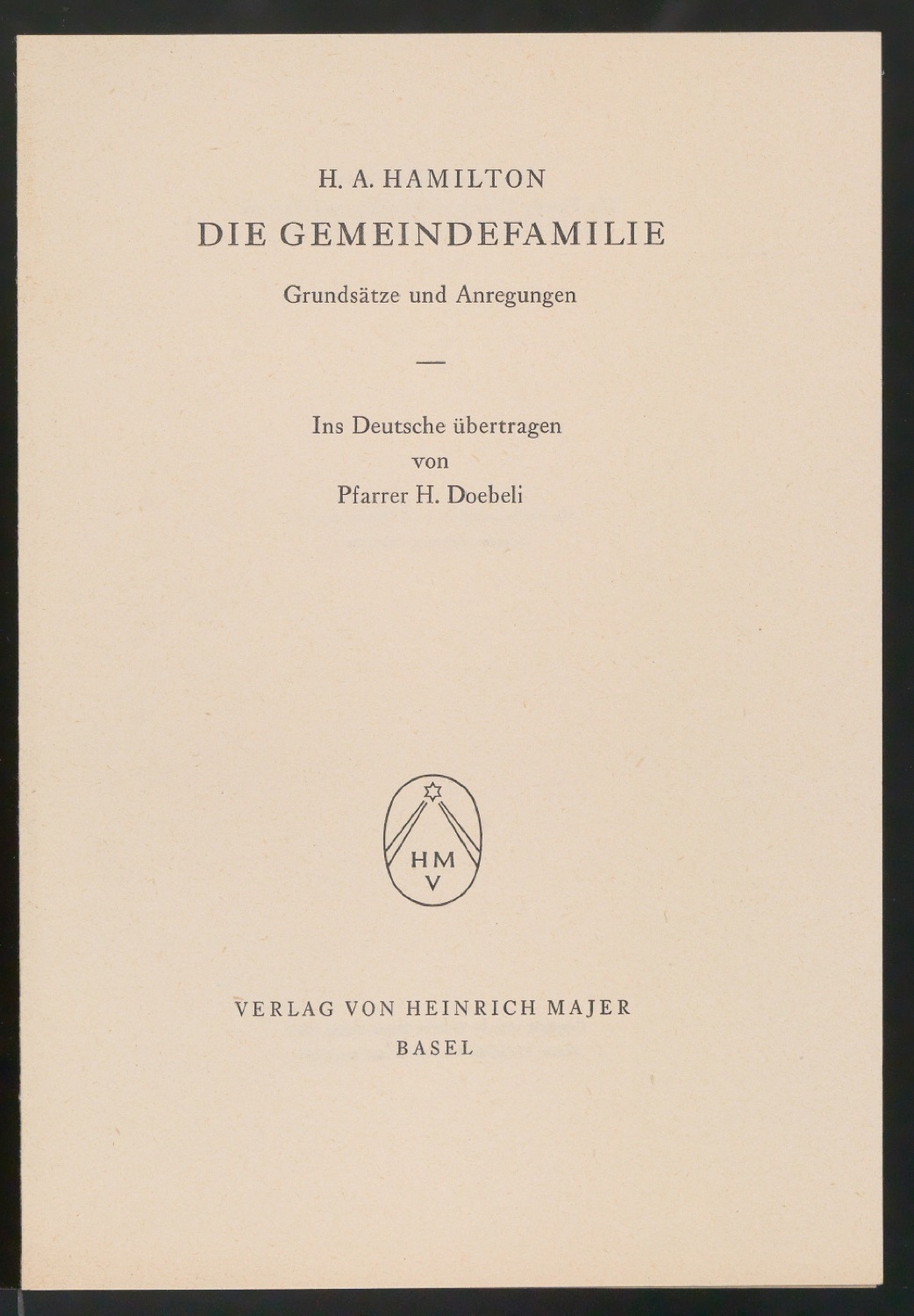 Probedrucke von Titelblättern, Buchrücken und Schutzumschlägen für Verlag Heinrich Majer — Blatt 15