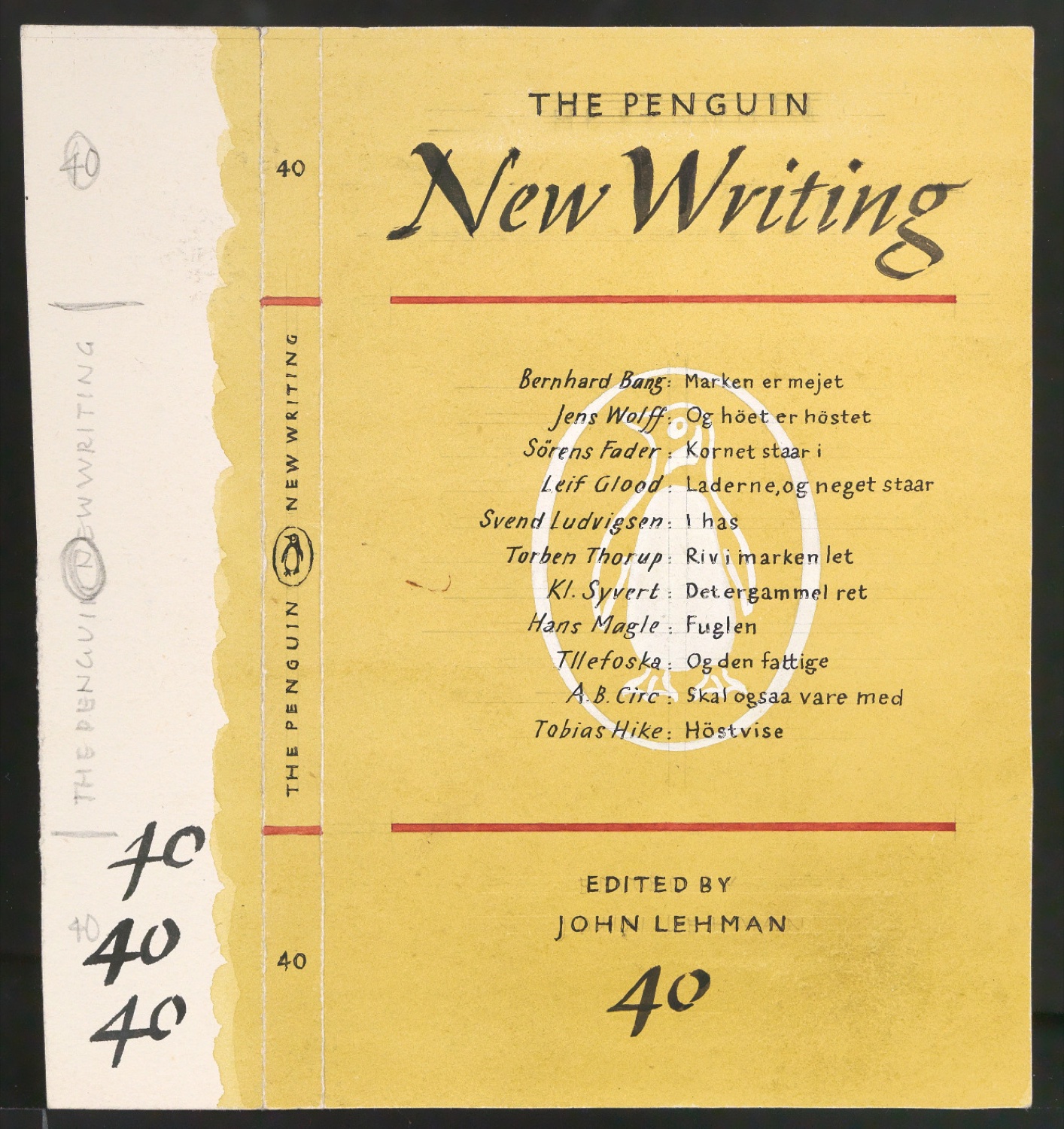 Kolorierter Entwurf für den Umschlag von The Penguin New Writing 40 — Blatt 1