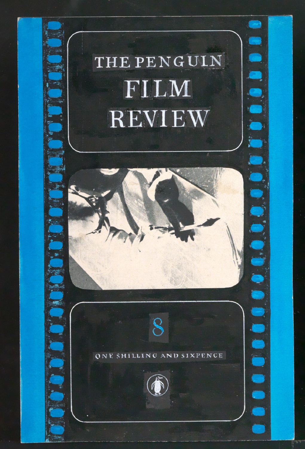 Klebeentwurf für den Umschlag von The Penguin Film Review 8 — Blatt 1