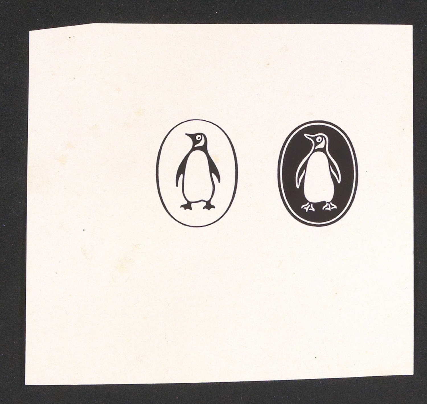 Probedruck von zwei Verlegermarken für Penguin Books — Blatt 1