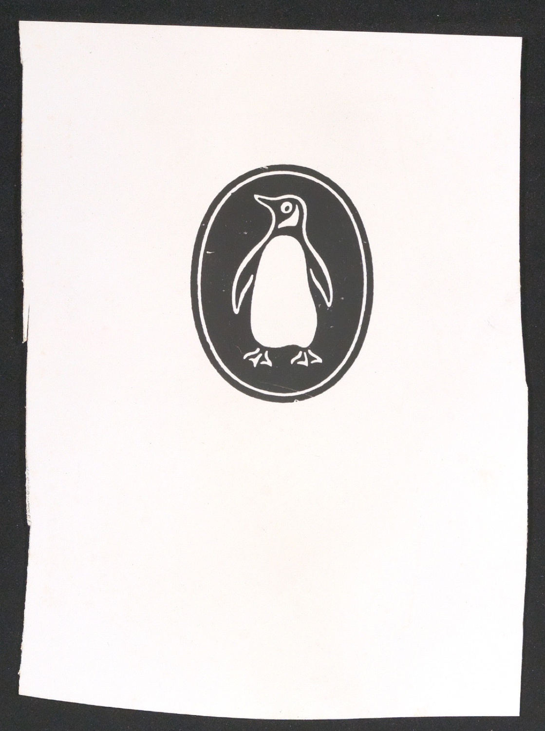 Probedruck einer Verlegermarke für Penguin Books — Blatt 1