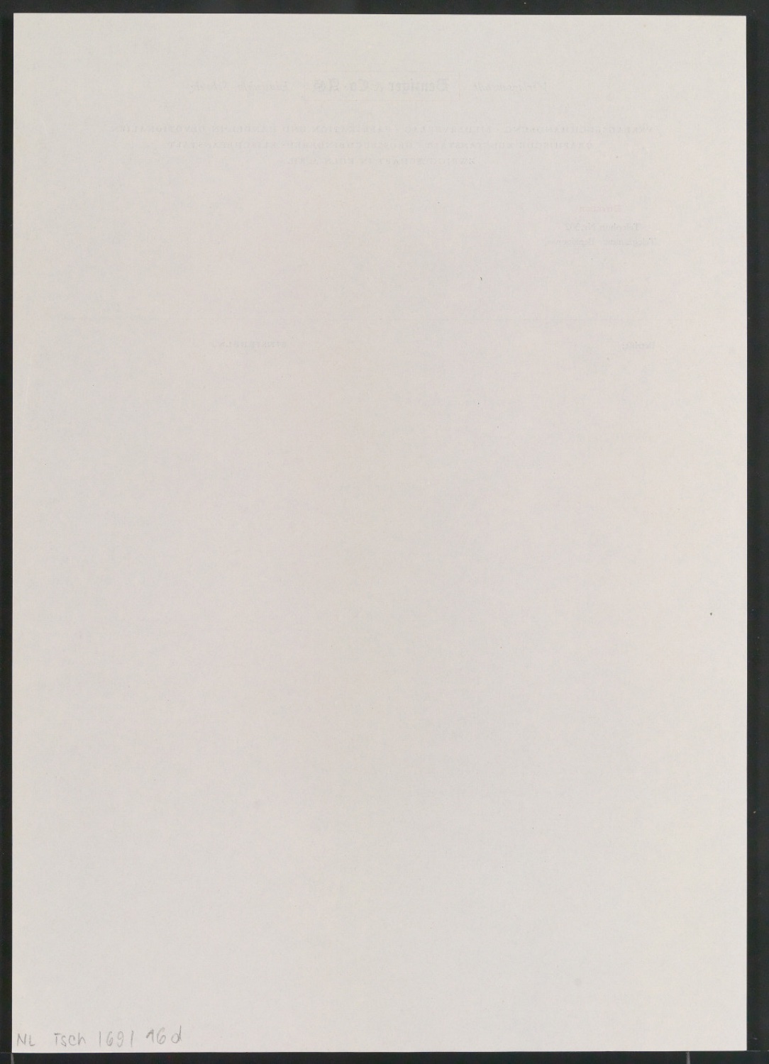 Briefbogen für Verlagsanstalt Benziger & Co. — Blatt 8