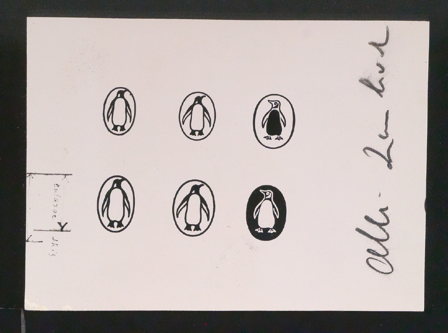 Probedrucke, Klischees und Klischeeabzüge von Verlegermarke für Penguin Books — Blatt 15
