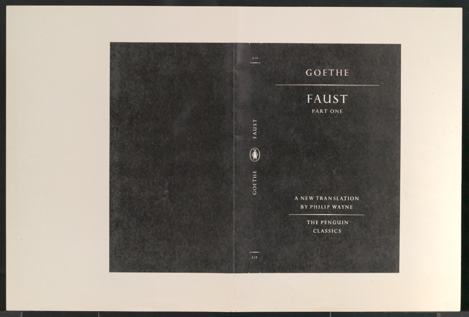 Probedruck für den Umschlag von Faust — Blatt 1