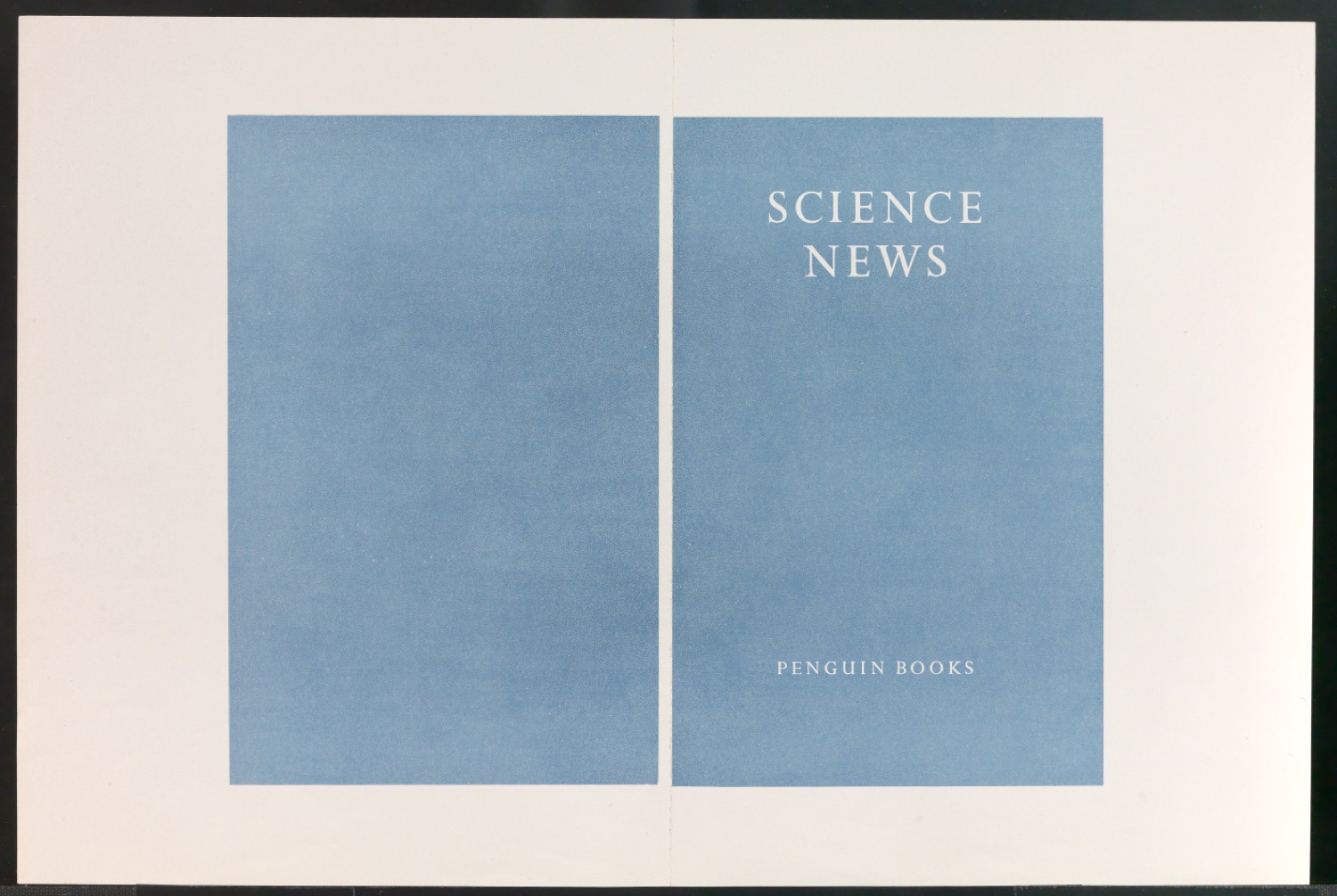 Probedruck von Teilen der Typografie für den Umschlag von Science News 15 — Blatt 1