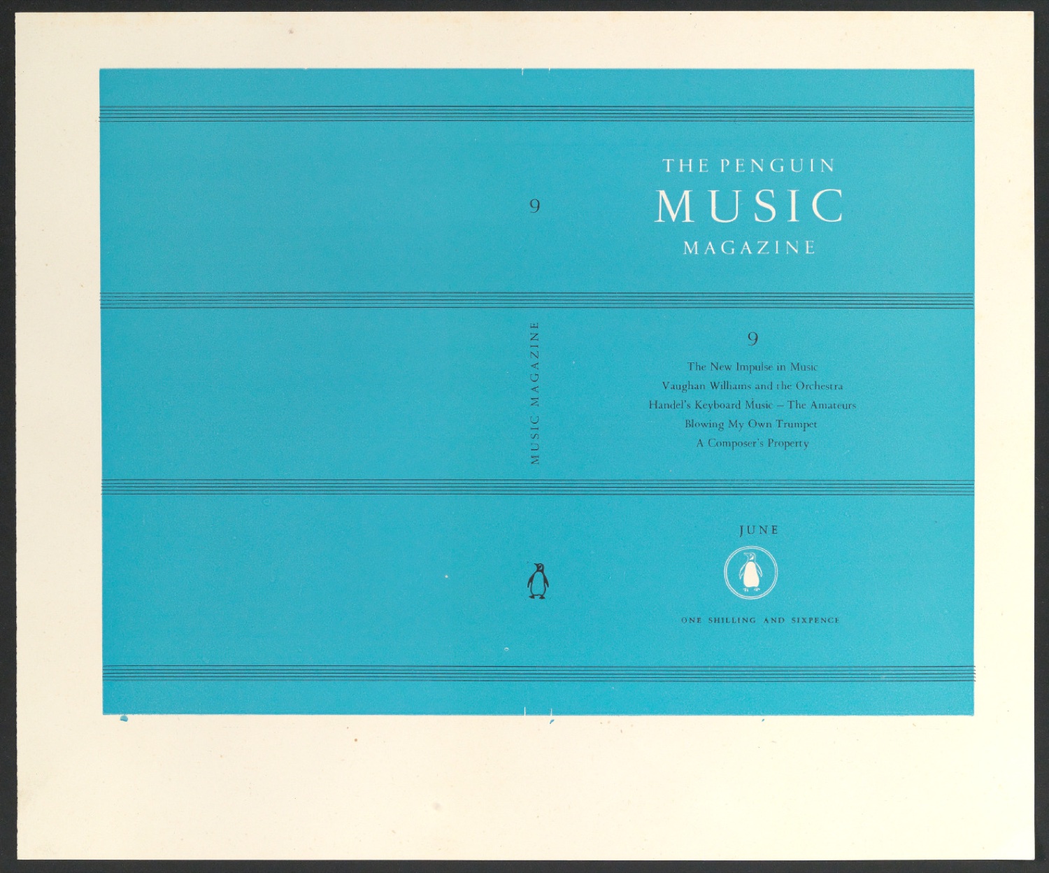 Probedruck für den Umschlag von The Penguin Music Magazine — Blatt 1