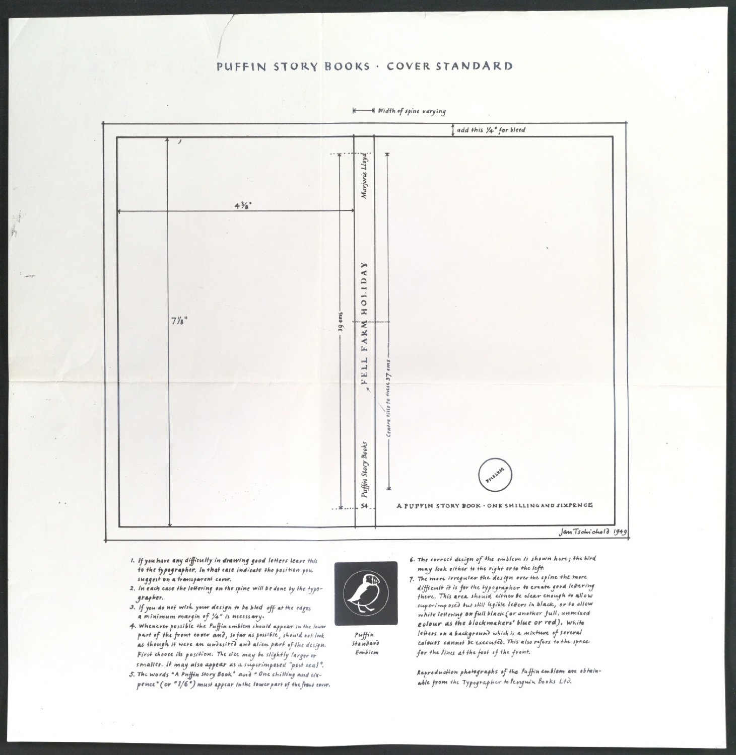 Layout für Puffin Story Books - Cover Standard — Blatt 1