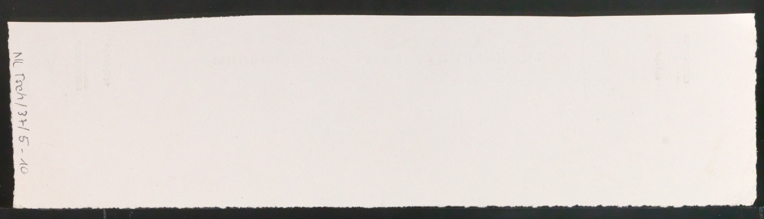 Probedruck für den Buchrücken von The Happy Hypocrite — Blatt 2