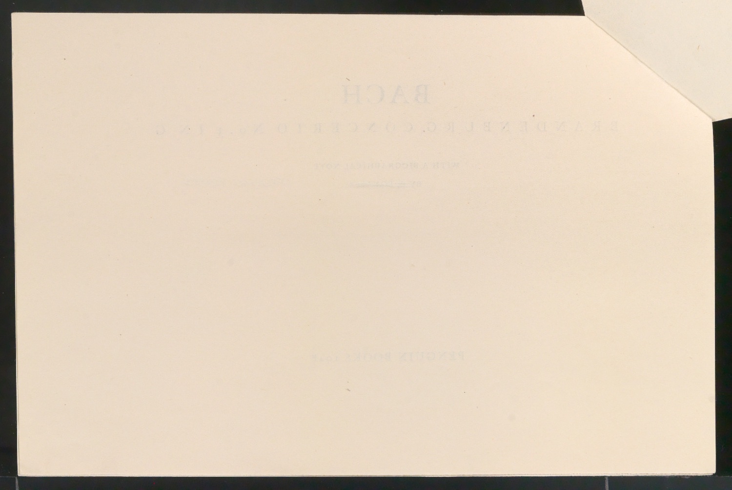 Probedruck für die Titelei von Brandenburg Concerto No. 3 in G — Blatt 4