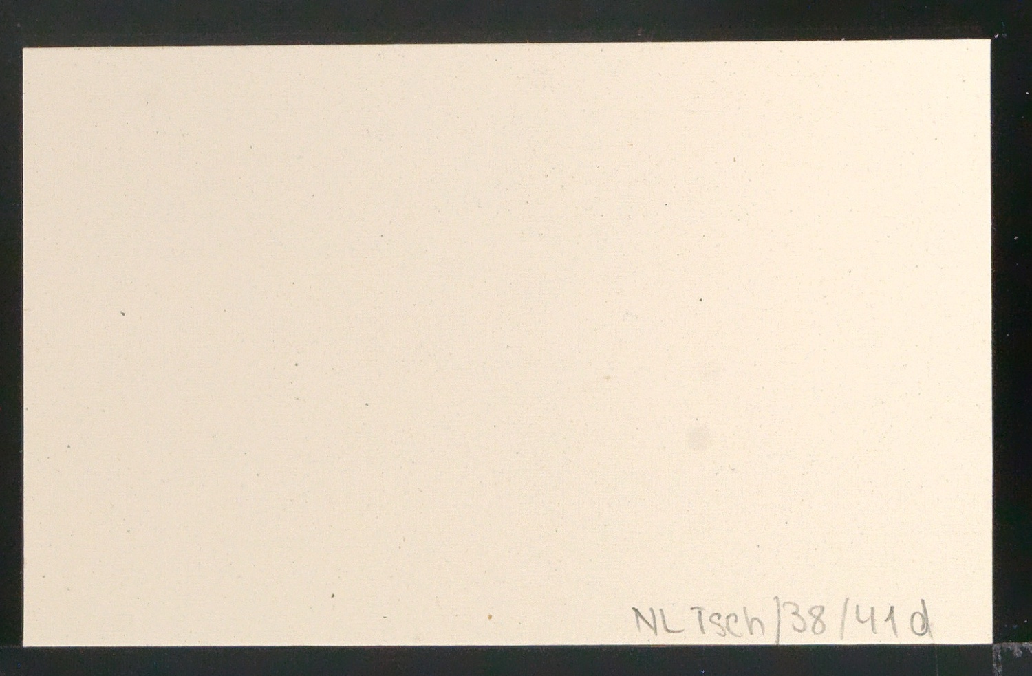 Entwurf der Typographie für den Empfehlungskarte Compliments of Allen Lane — Blatt 2