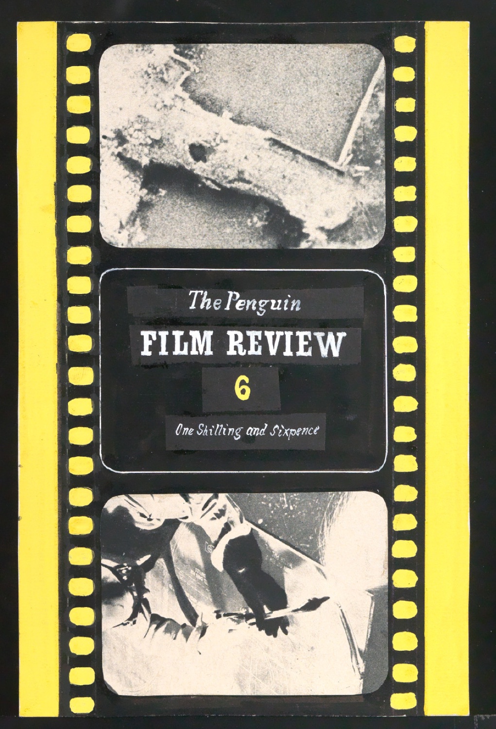 Klebeentwurf für den Umschlag von The Penguin Film Review 6 — Blatt 1