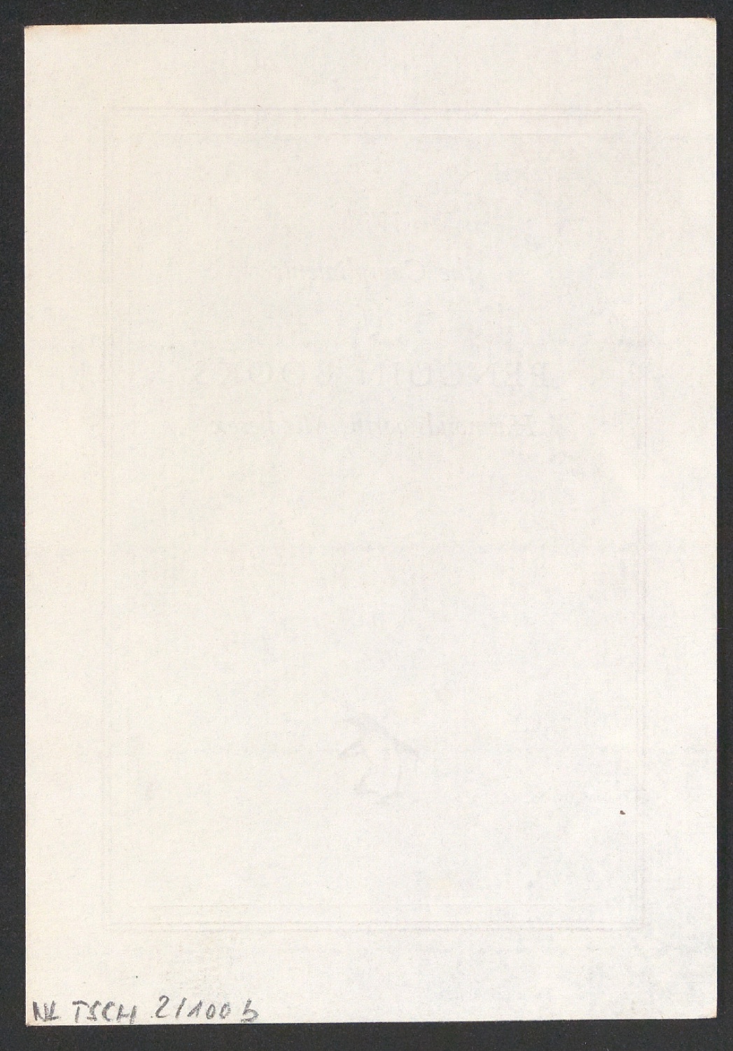 Empfehlungskarte für Penguin Books mit Stempel — Blatt 2