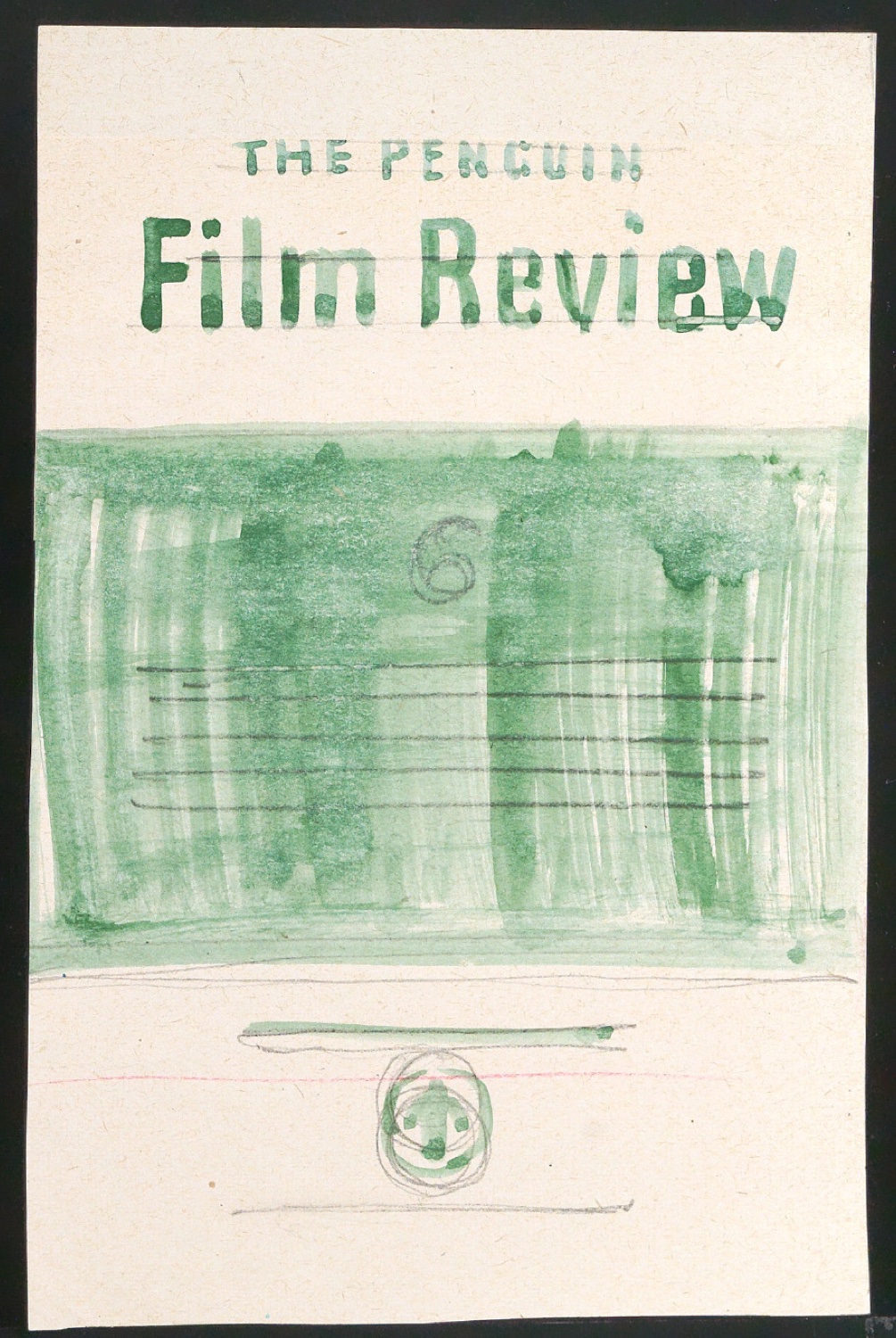 Entwurf eines Titelblattes von The Penguin Book Review 6 — Blatt 1