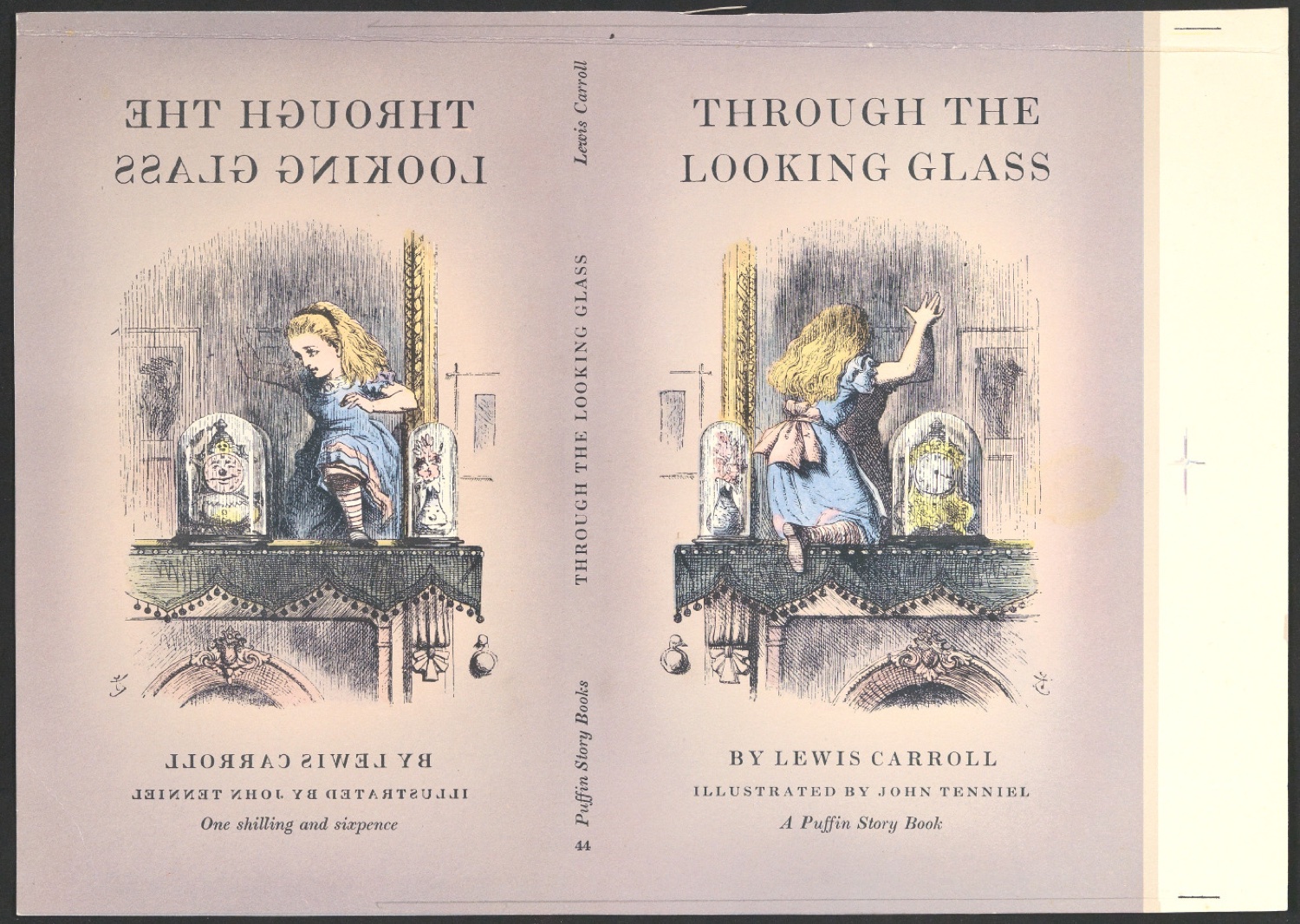 Probedruck für den Umschlag von Through the Looking Glass — Blatt 1