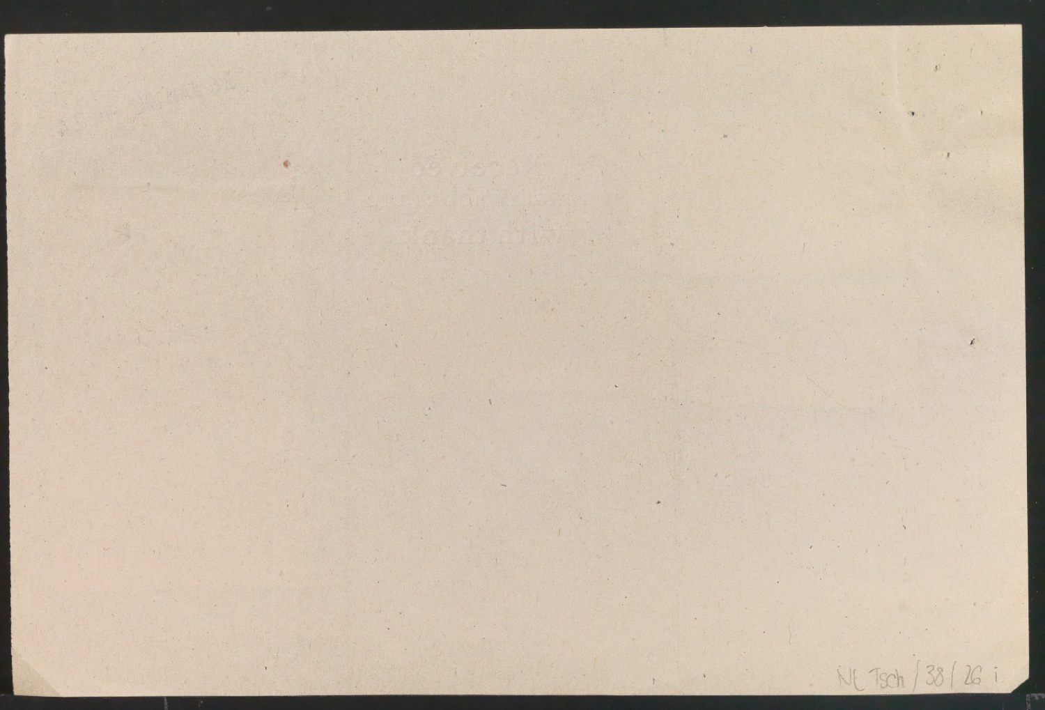Klebeentwurf für Schriftzug Received with thanks — Blatt 2