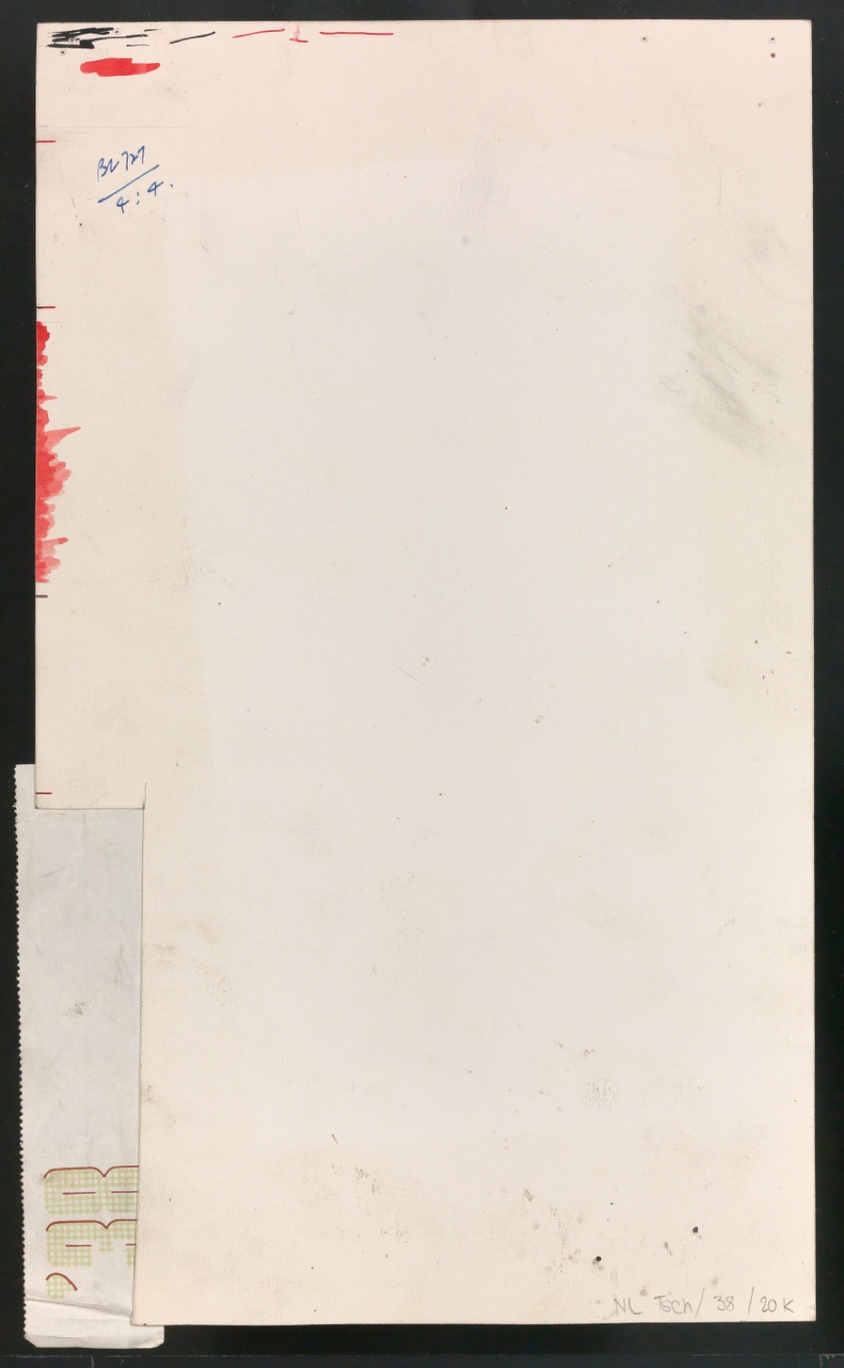 Klebeentwurf für den Umschlag von Penguins Progress Volume 5 — Blatt 2