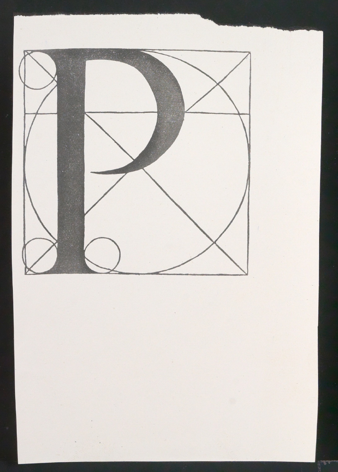 Probedruck des Signets für den Umschlag von Penguins Progress Volume 5 — Blatt 1