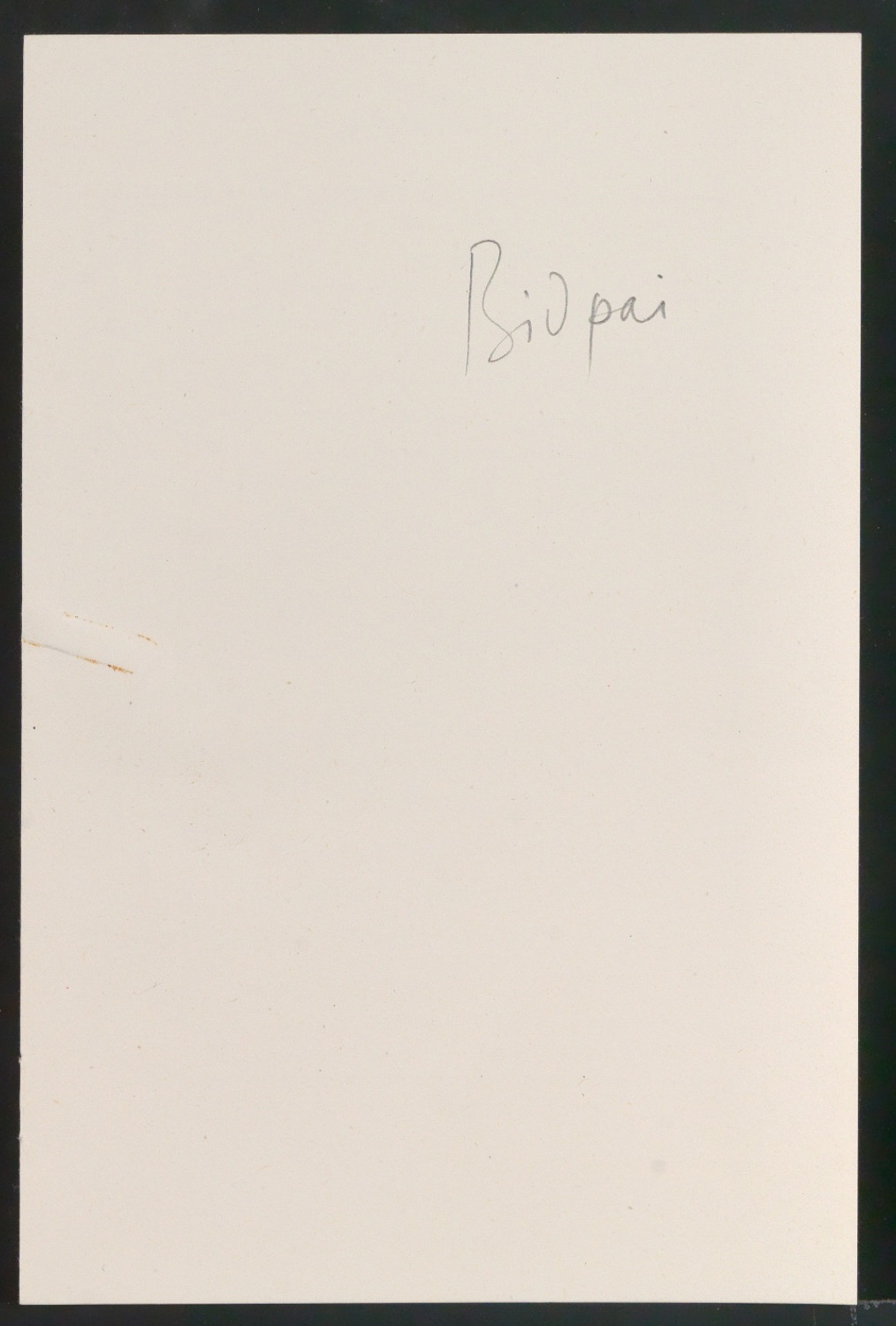 Skizze für das Layout von [Bidpai] — Blatt 1