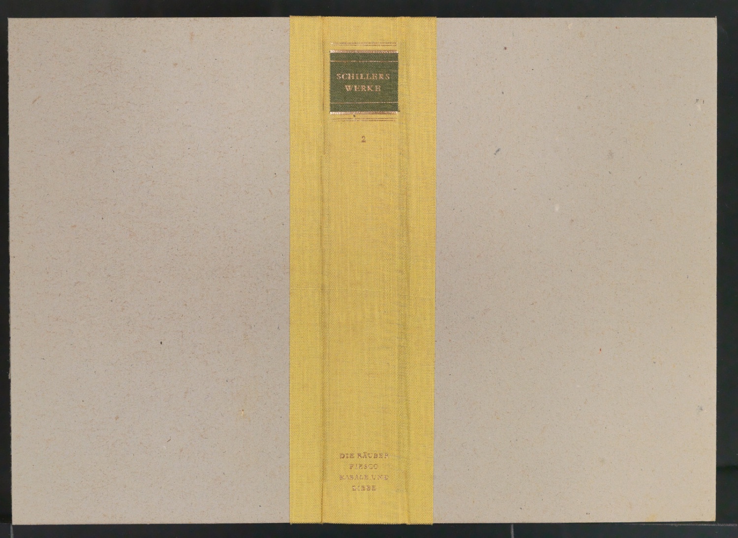 Einbanddecke für Schillers Werke — Blatt 1