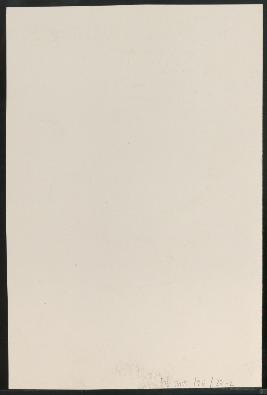 Entwurfsskizze für ein Titelblatt von Zur Typographie des Buches — Blatt 2