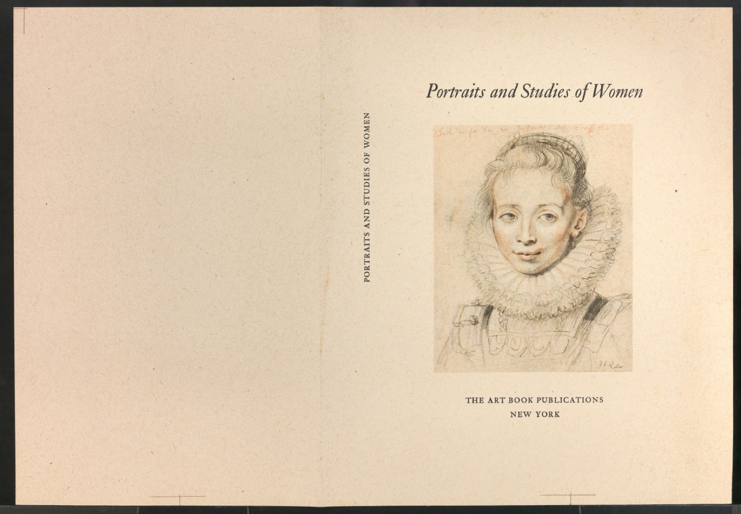 Probedruck für den Schutzumschlag von Portraits and Studies of Women — Blatt 1
