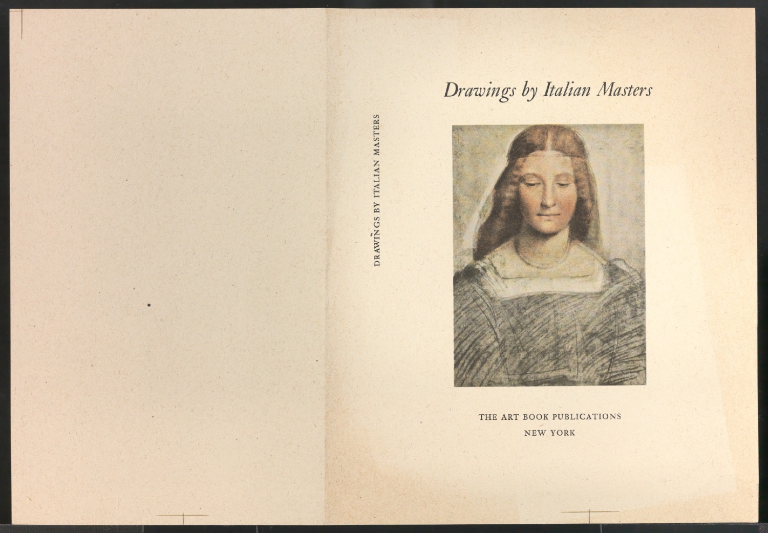 Probedruck für den Schutzumschlag von Drawings by Italian Masters — Blatt 1