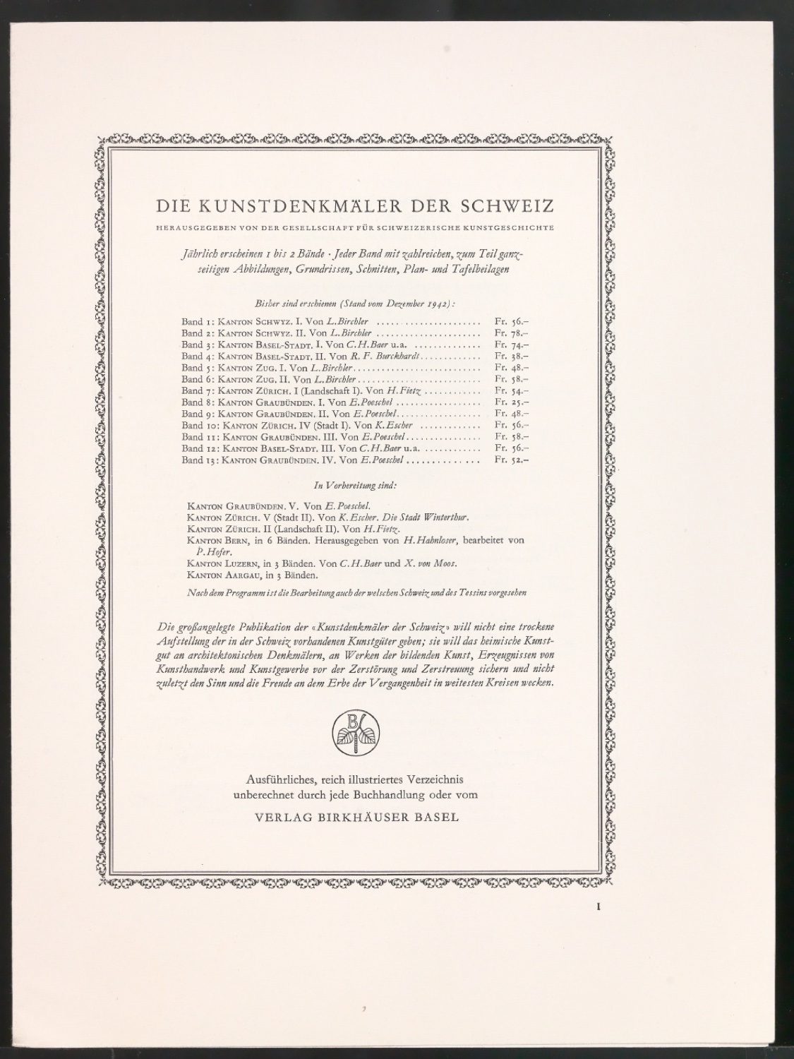 Mappe mit Arbeitsproben für Zur Typographie des Buches — Blatt 3
