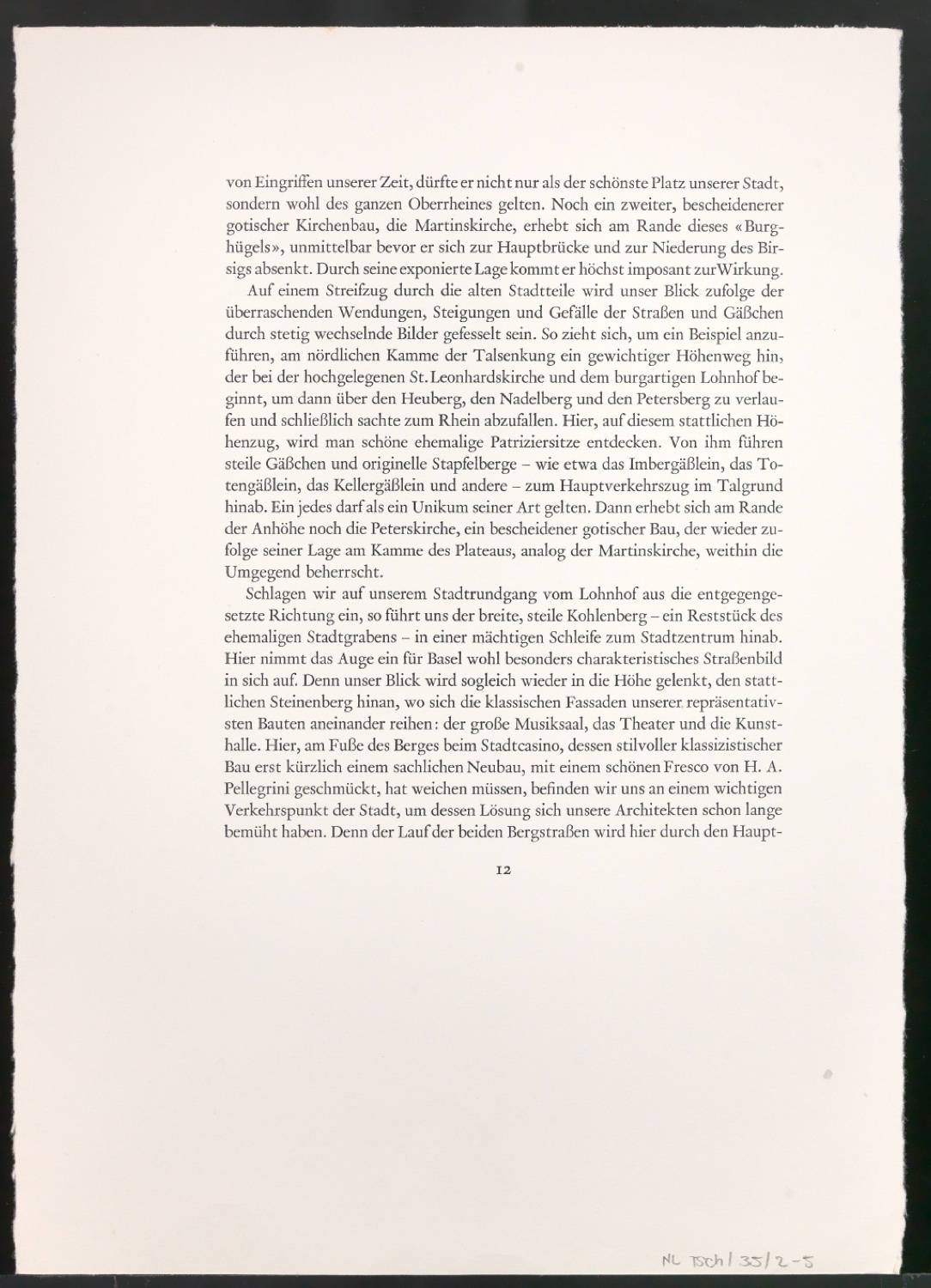 Mappe mit Arbeitsproben für Zur Typographie des Buches — Blatt 13