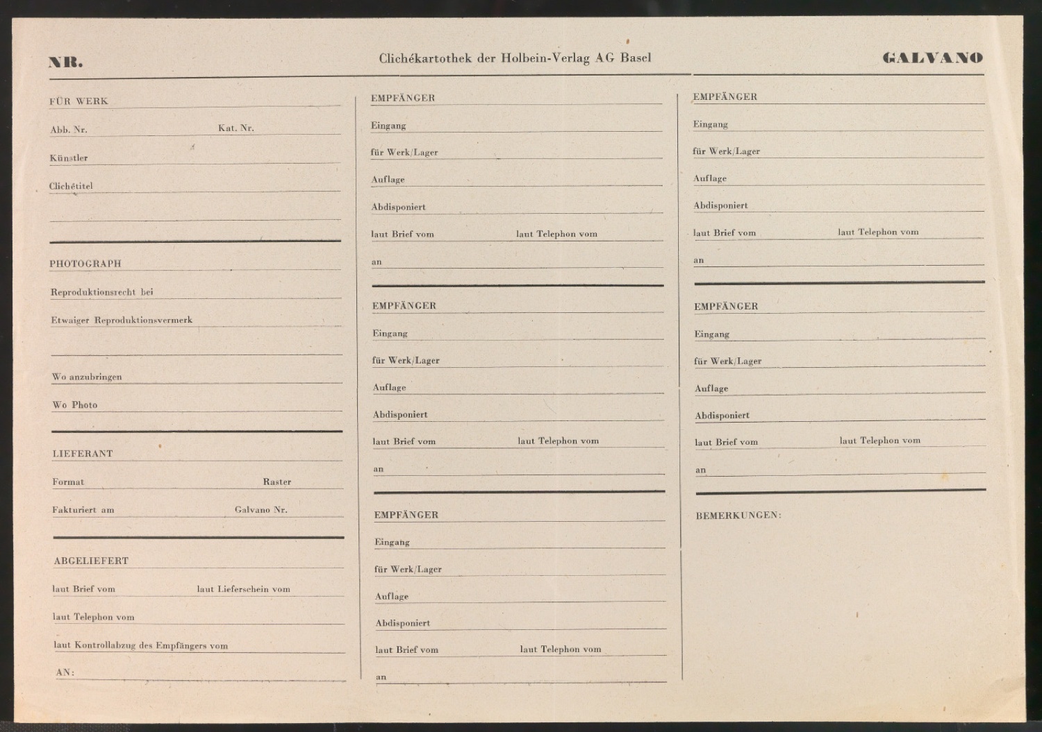 Mappe mit Arbeitsproben für Zur Typographie des Buches — Blatt 16