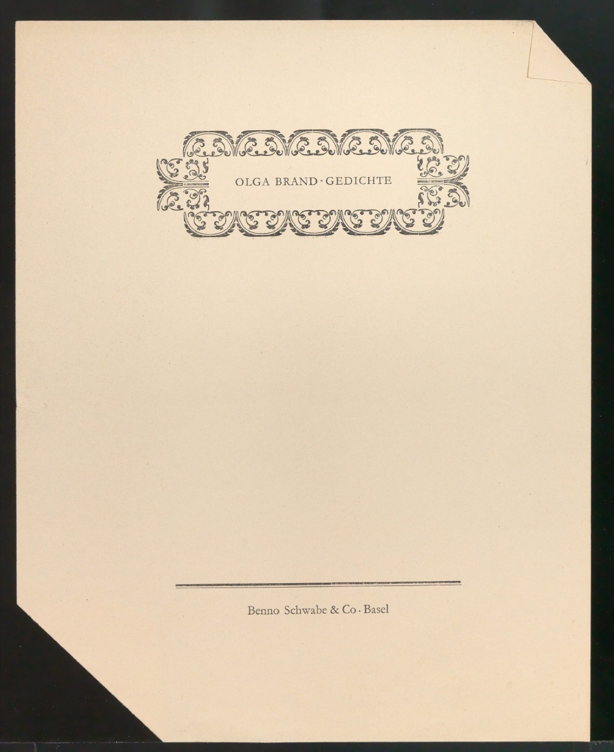 Mappe mit Arbeitsproben für Zur Typographie des Buches — Blatt 50