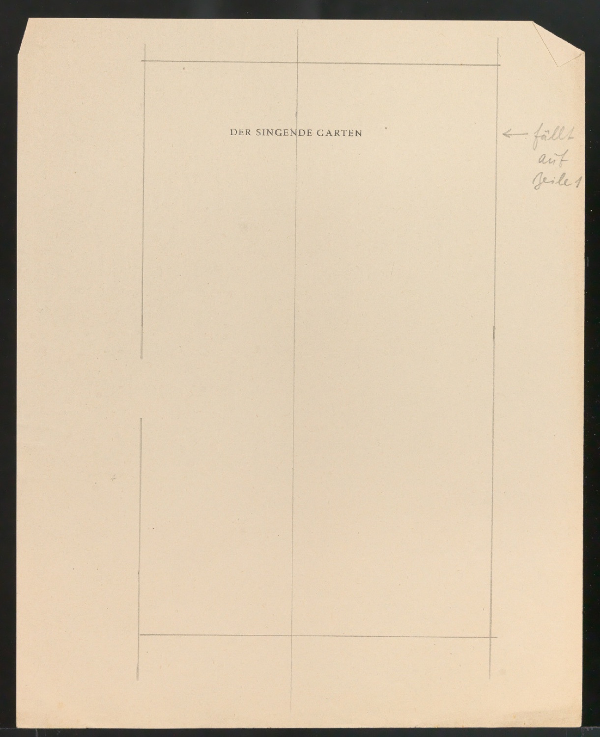 Mappe mit Arbeitsproben für Zur Typographie des Buches — Blatt 58