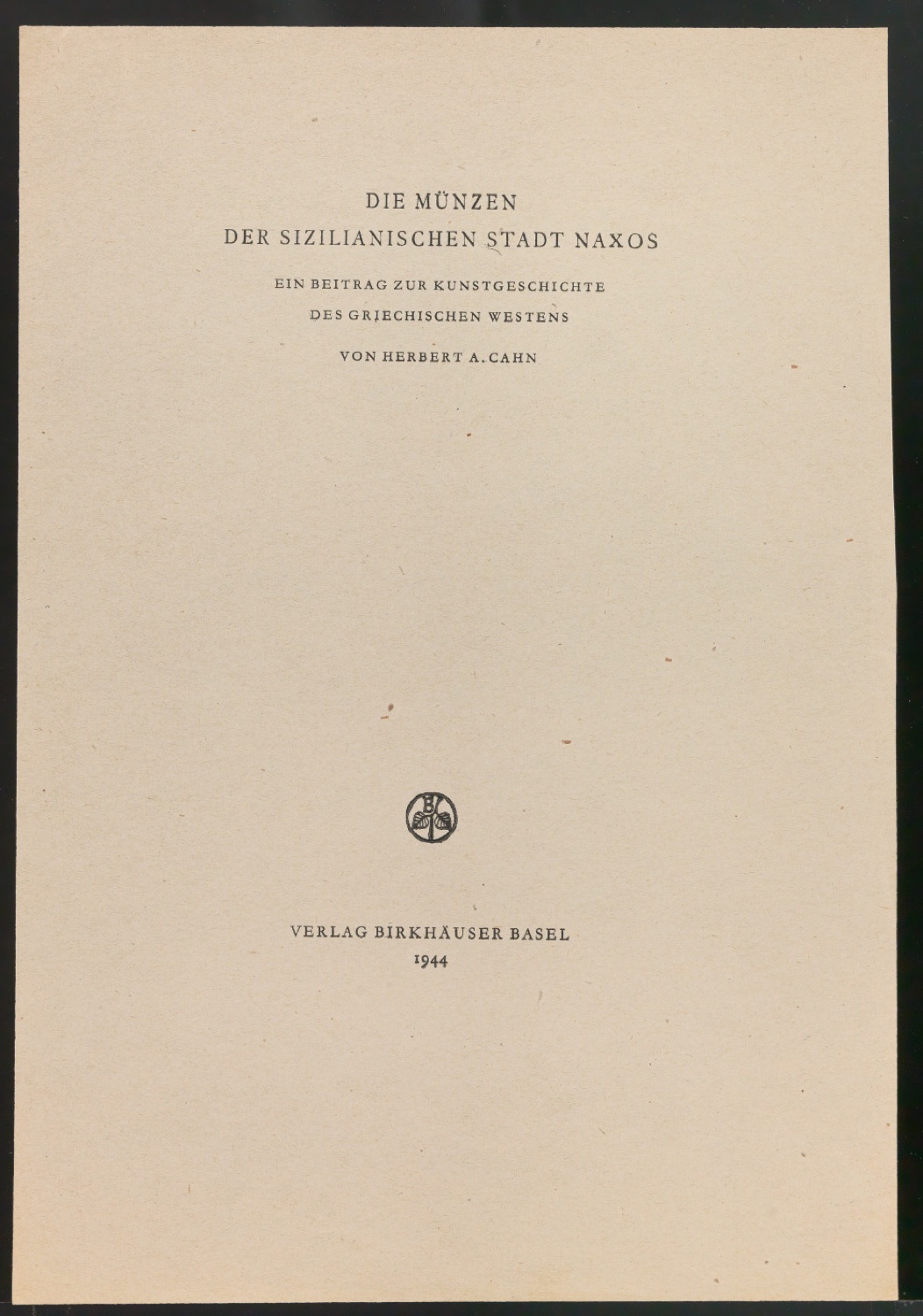 Mappe mit Arbeitsproben für Zur Typographie des Buches — Blatt 13