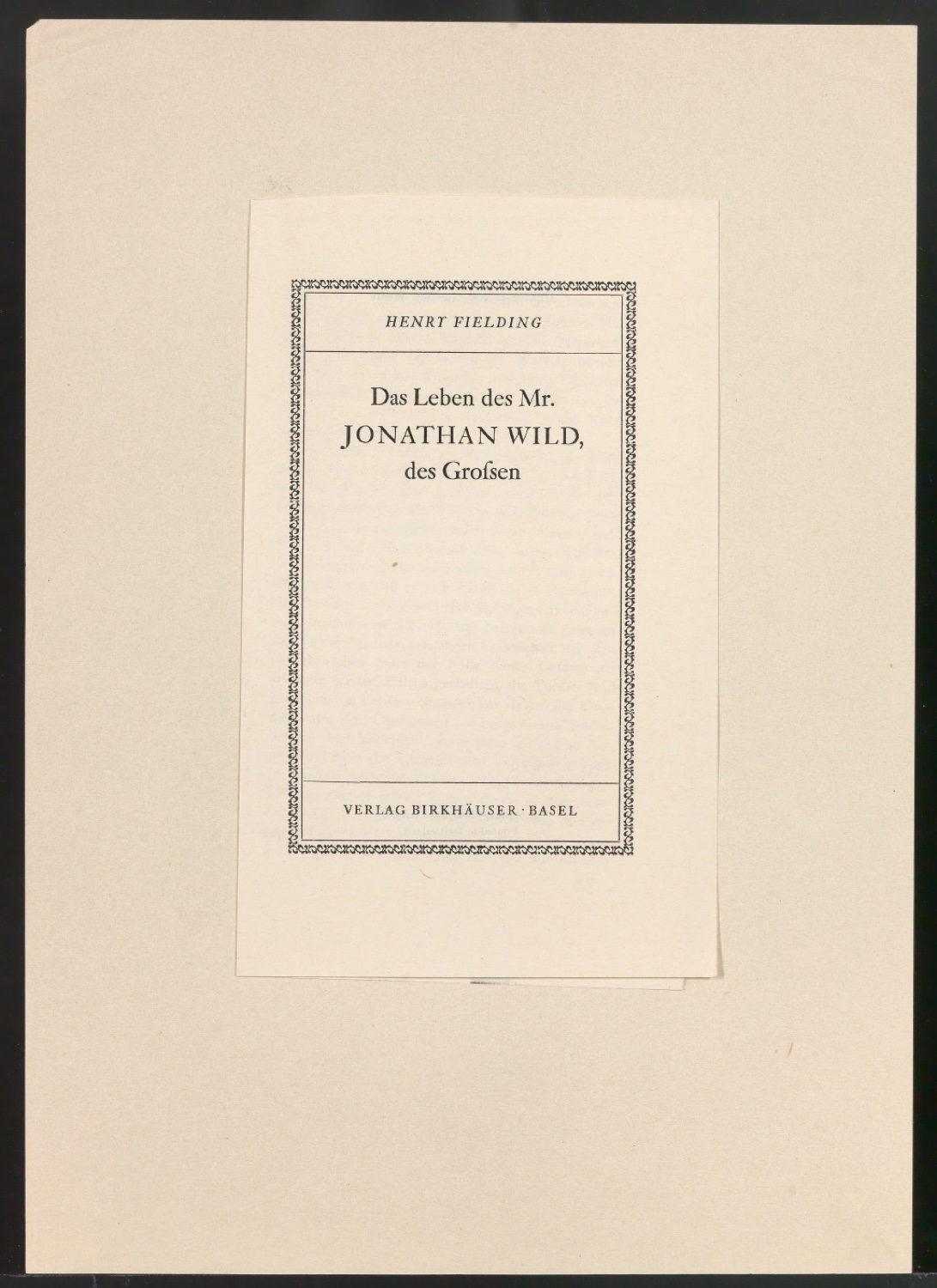 Mappe mit Arbeitsproben für Zur Typographie des Buches — Blatt 15