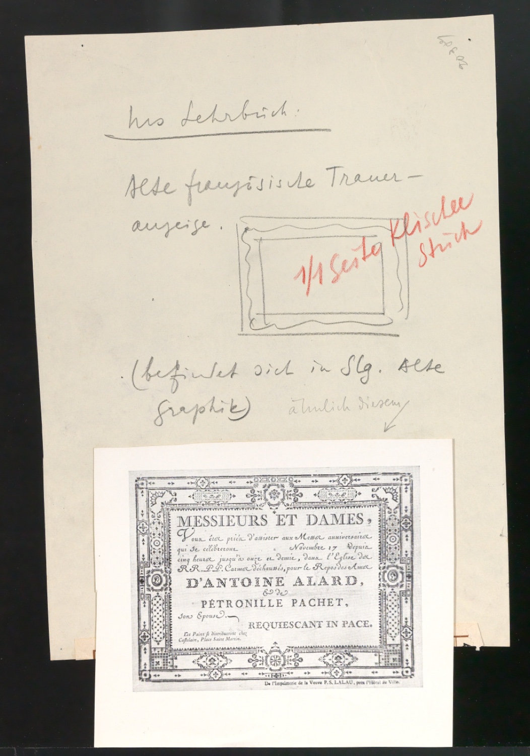 Mappe mit Arbeitsproben für Zur Typographie des Buches — Blatt 22