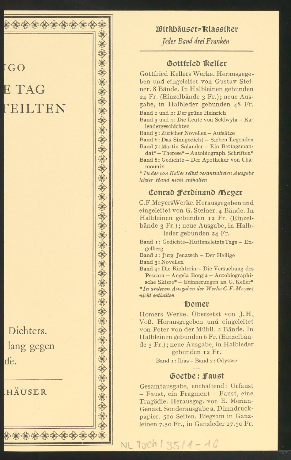 Mappe mit Arbeitsproben für Zur Typographie des Buches — Blatt 30