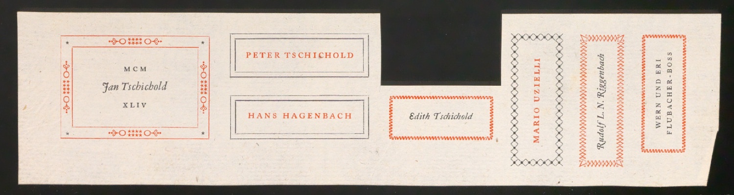 Mappe mit Arbeitsproben für Zur Typographie des Buches — Blatt 31
